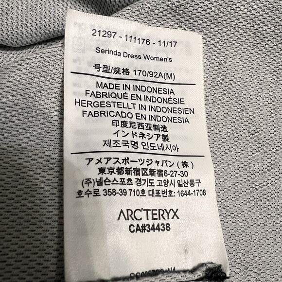 Arc’teryx Gray Heather Serinda Sporty T-Shirt Dress Size Medium - Picture 7 of 8